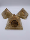 Citrine Copper Orgone Pyramid