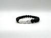 White Jasper & Lava Stone Bracelet