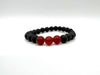 Carnelian & Lava Stone Bracelet