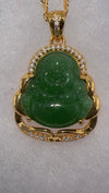 Lucky Green Jade Buddha Necklace